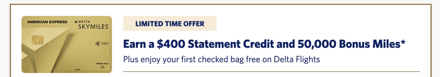 amex delta gold offer