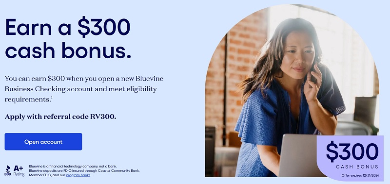 Bluevine Business Checking Bonus