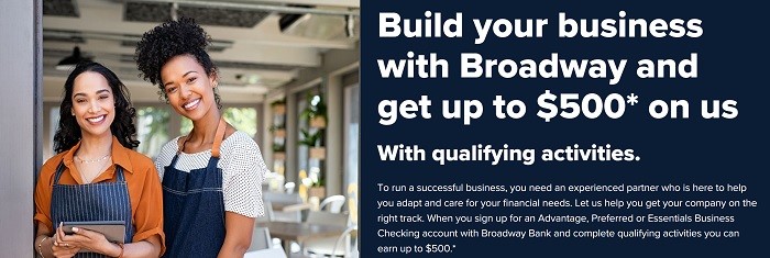 Broadway Bank Business Checking Bonus