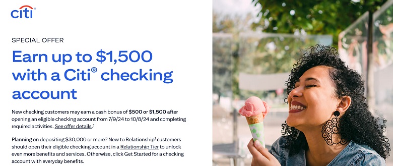 Citi Checking Bonus Offer