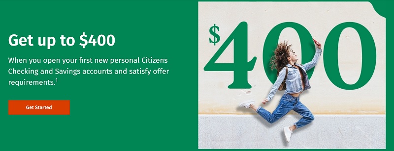 Citizens Bank Checking Savings Bonus