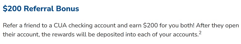 Credit Union of America Referral Bonus