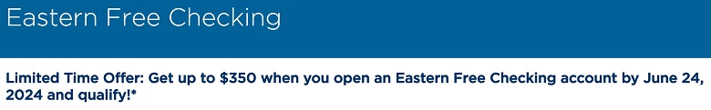 Eastern Bank Checking Bonus