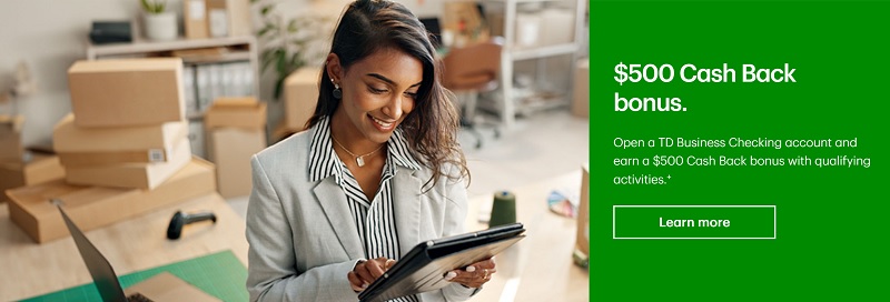 TD Bank Business Checking Bonus